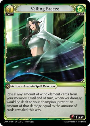 Veiling Breeze (229) - Dawn of Ashes Alter Edition