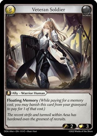 Veteran Soldier (115) - Dawn of Ashes Alter Edition