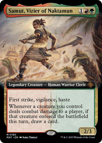 Samut, Vizier of Naktamun (Extended Art) / M / MAT