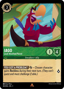 Iago - Loud-Mouthed Parrot / Rare / LOR1 (FOIL)