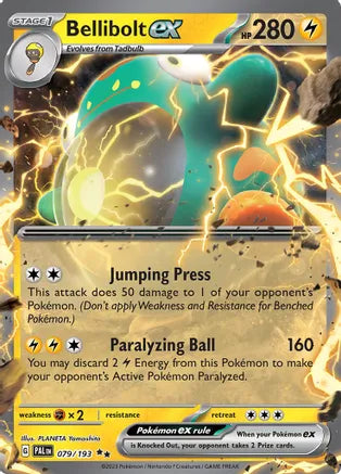 Bellibolt ex - 079/193 / Double Rare / PAL