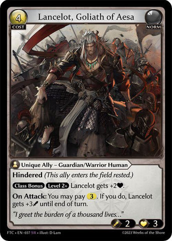 Lancelot, Goliath of Aesa / Super Rare / FTC