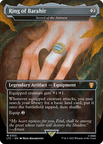 Ring of Barahir - Sword of the Animist / M / LTC (FOIL)