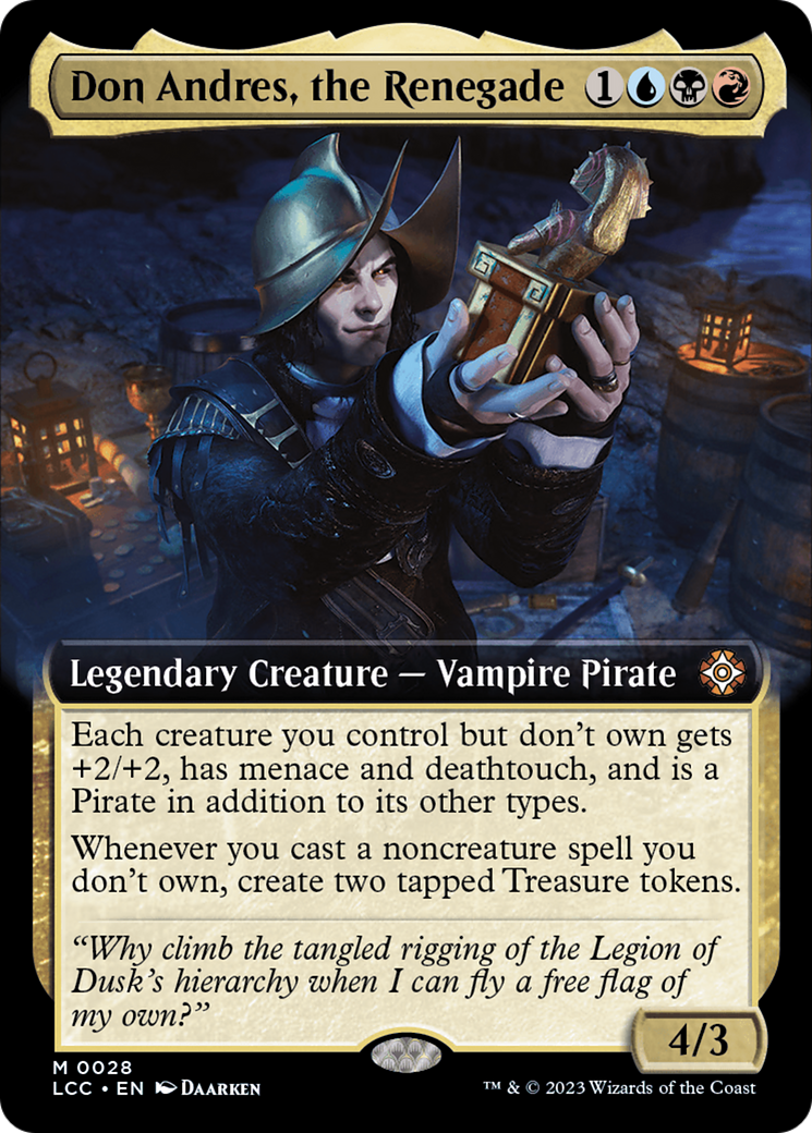 Don Andres, the Renegade (LCC-028) - The Lost Caverns of Ixalan Commander: (Extended Art) Foil