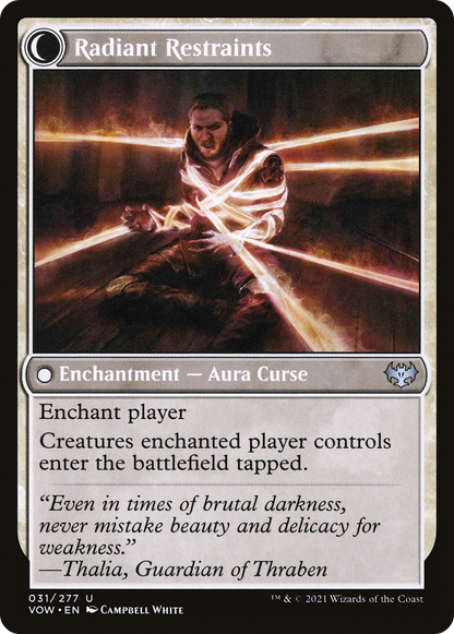 Radiant Grace // Radiant Restraints (VOW-031) - Innistrad: Crimson Vow: (Double Faced Transform) Foil