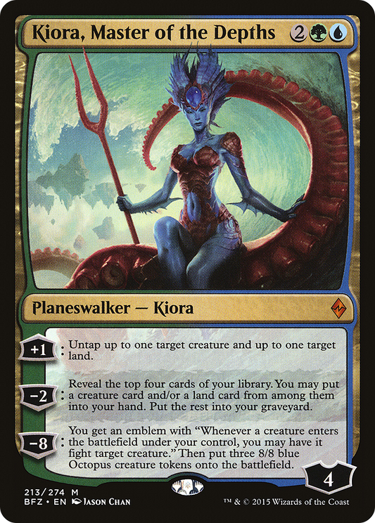 Kiora, Master of the Depths (BFZ-213) - Battle for Zendikar