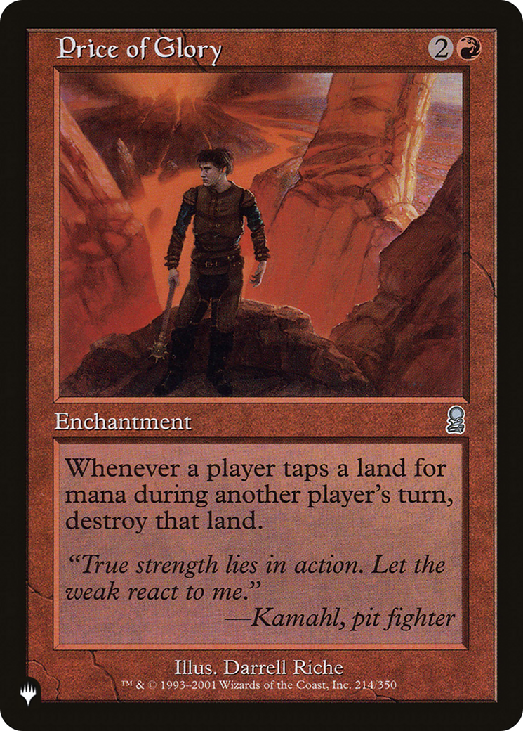 Price of Glory (LIST-ODY-214) - The List