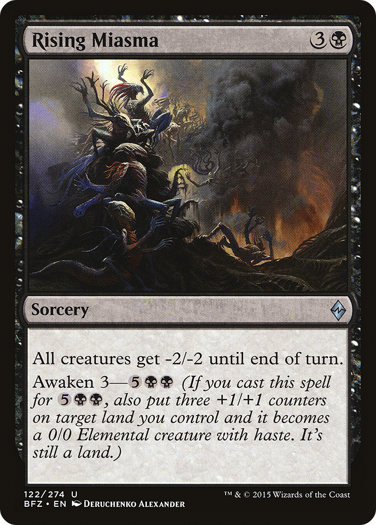 Rising Miasma (BFZ-122) - Battle for Zendikar Foil