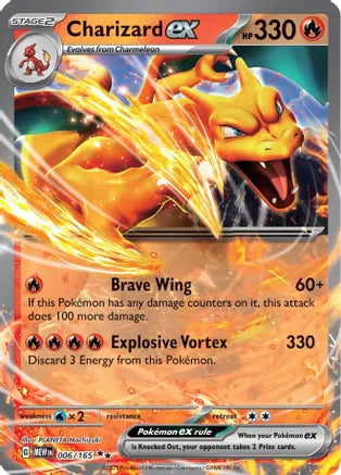 Charizard ex - 006/165 / Double Rare / MEW
