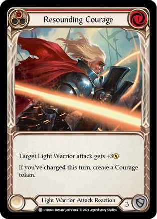Resounding Courage (Red) (DTD069) - Dusk till Dawn Rainbow Foil