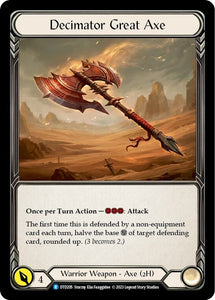 Decimator Great Axe / Rare / DTD (FOIL)