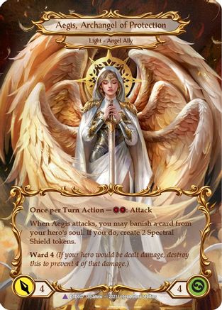 Figment of Protection // Aegis, Archangel of Protection (Marvel) (DTD007) - Dusk till Dawn Cold Foil