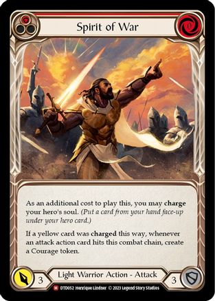 Spirit of War (DTD052) - Dusk till Dawn Rainbow Foil