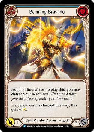 Beaming Bravado (Blue) (DTD059) - Dusk till Dawn Rainbow Foil