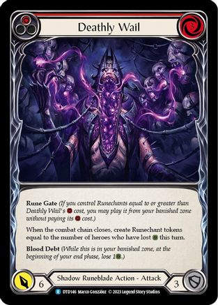 Deathly Wail (Red) (DTD146) - Dusk till Dawn