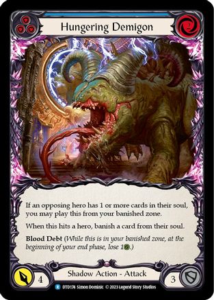 Hungering Demigon (Blue) (DTD174) - Dusk till Dawn Rainbow Foil