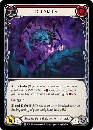 Rift Skitter (Red) (DTD152) - Dusk till Dawn Rainbow Foil