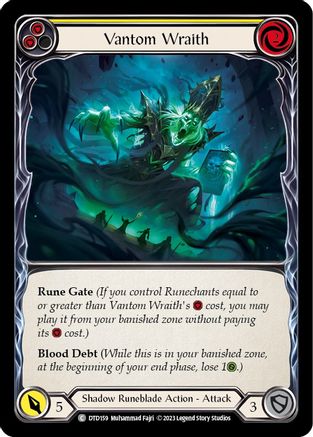 Vantom Wraith (Yellow) (DTD159) - Dusk till Dawn Rainbow Foil