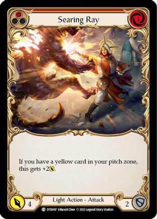 Searing Ray (Red) (DTD097) - Dusk till Dawn Rainbow Foil