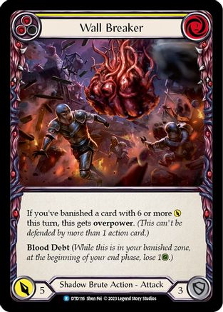 Wall Breaker (Yellow) (DTD116) - Dusk till Dawn Rainbow Foil