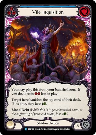 Vile Inquisition (Blue) (DTD180) - Dusk till Dawn Rainbow Foil
