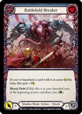 Battlefield Breaker (Blue) (DTD123) - Dusk till Dawn Rainbow Foil