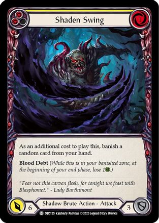 Shaden Swing (Yellow) (DTD125) - Dusk till Dawn Rainbow Foil
