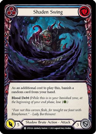 Shaden Swing (Blue) (DTD126) - Dusk till Dawn Rainbow Foil