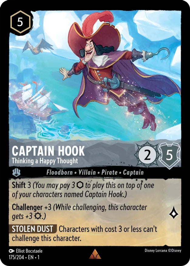 Captain Hook - Thinking a Happy Thought / Rare / LOR1 (FOIL)
