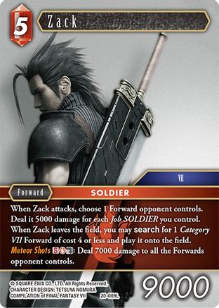 Zack (20-009L) - Dawn of Heroes Foil