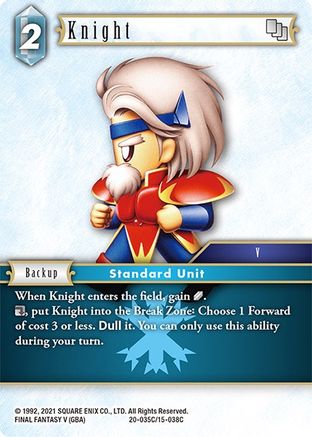 Knight (20-035C/15-038C) - Dawn of Heroes