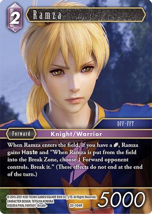 Ramza (20-104R) - Dawn of Heroes