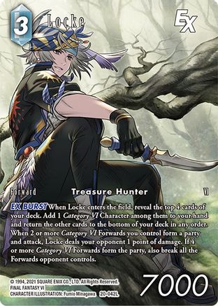 Locke EX (Full Art) (20-042L) - Dawn of Heroes Foil