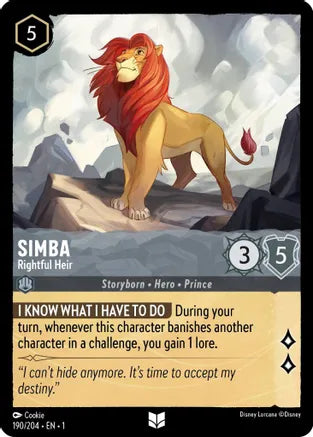 Simba - Rightful Heir / Uncommon / LOR1