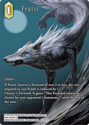 Fenrir (Full Art) (20-081H) - Dawn of Heroes Foil