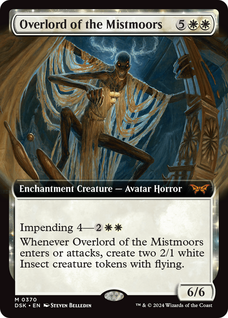 Overlord of the Mistmoors (DSK-370) - Duskmourn: House of Horror: (Extended Art, enchantment) Foil