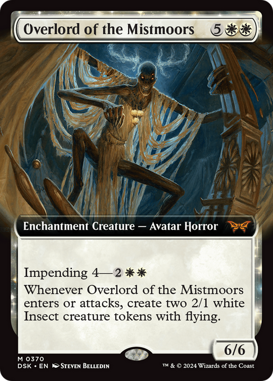 Overlord of the Mistmoors (DSK-370) - Duskmourn: House of Horror: (Extended Art, enchantment) Foil