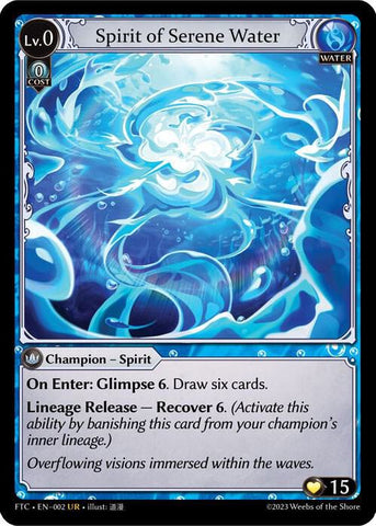 Spirit of Serene Water / Ultra Rare / FTC