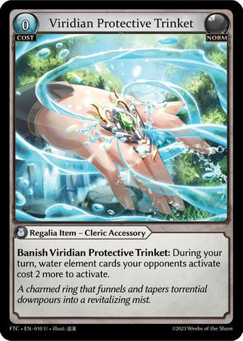 Viridian Protective Trinket / Uncommon / FTC