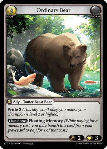 Ordinary Bear / Common / FTC