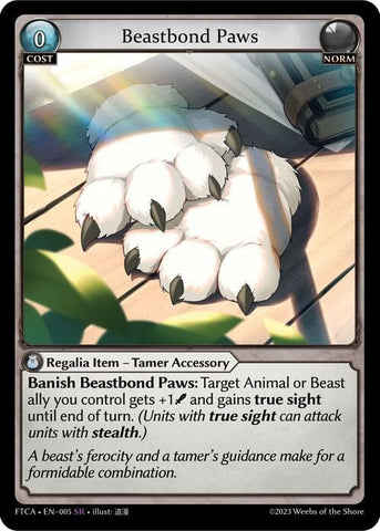 Beastbond Paws / Super Rare / FTCA (FOIL)
