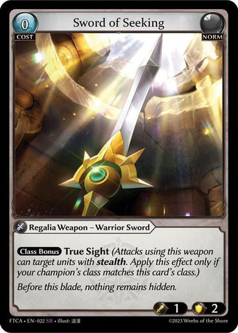 Sword of Seeking / Super Rare / FTC