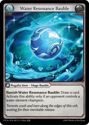 Water Resonance Bauble / Super Rare / FTC (FOIL)