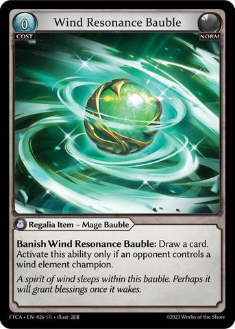 Wind Resonance Bauble / Super Rare / FTCA (FOIL)
