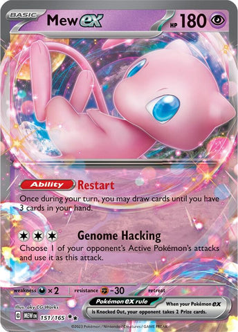 Mew ex - 151/165 / Double Rare / OBF