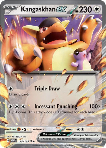 Kangaskhan ex - 115/165 / Double Rare / MEW