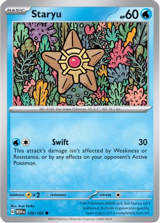 Staryu 120/165  - Reverse Holofoil SV Scarlet & Violet 151 - Common