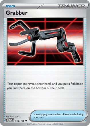 Grabber 162/165  - Reverse Holofoil SV Scarlet & Violet 151 - Uncommon