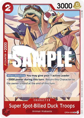 Super Spot-Billed Duck Troops  / Uncommon / OP04