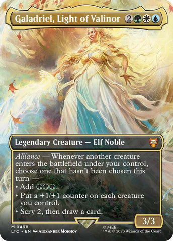 Galadriel, Light of Valinor (Borderless) / M / LTC (FOIL)